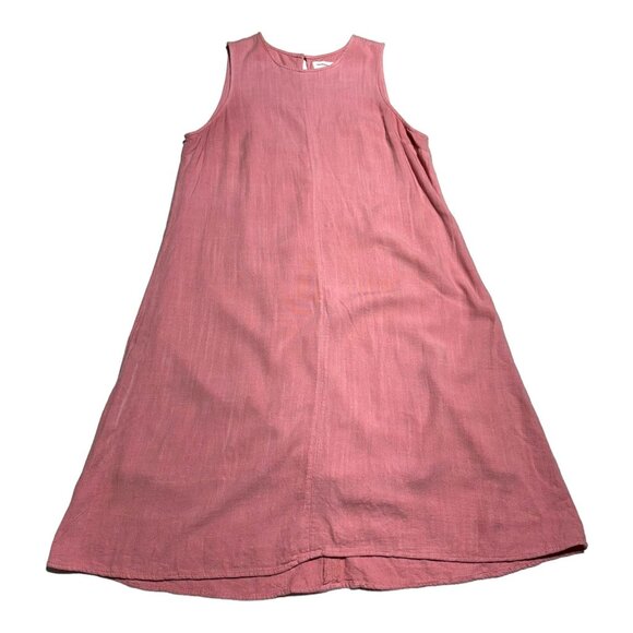 Thread & Supply Linen Swing Dress Pink Size Medium - Picture 1 of 7